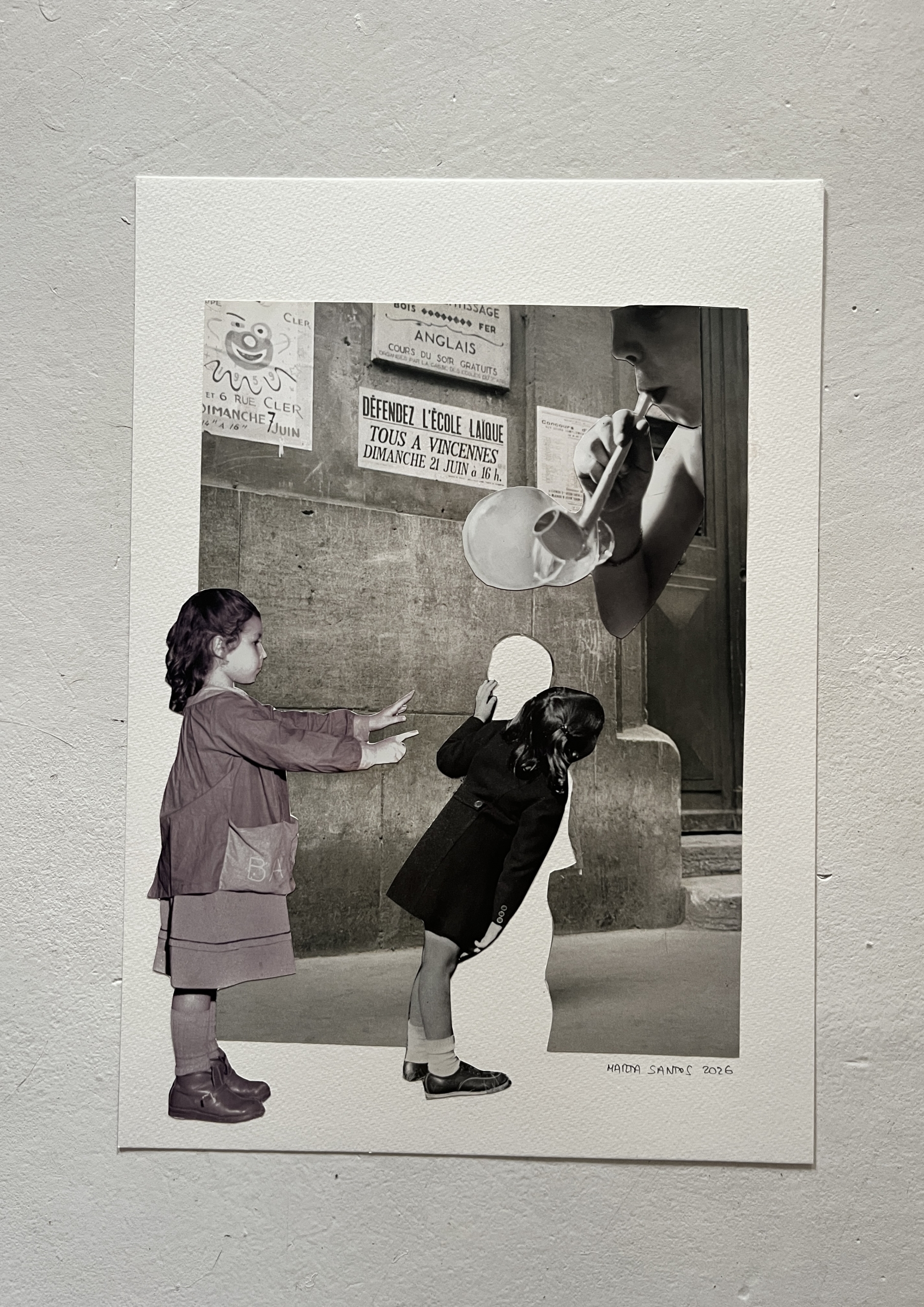 2026 - Not so small talks. Collage 42 x 30 cm . Available 370€