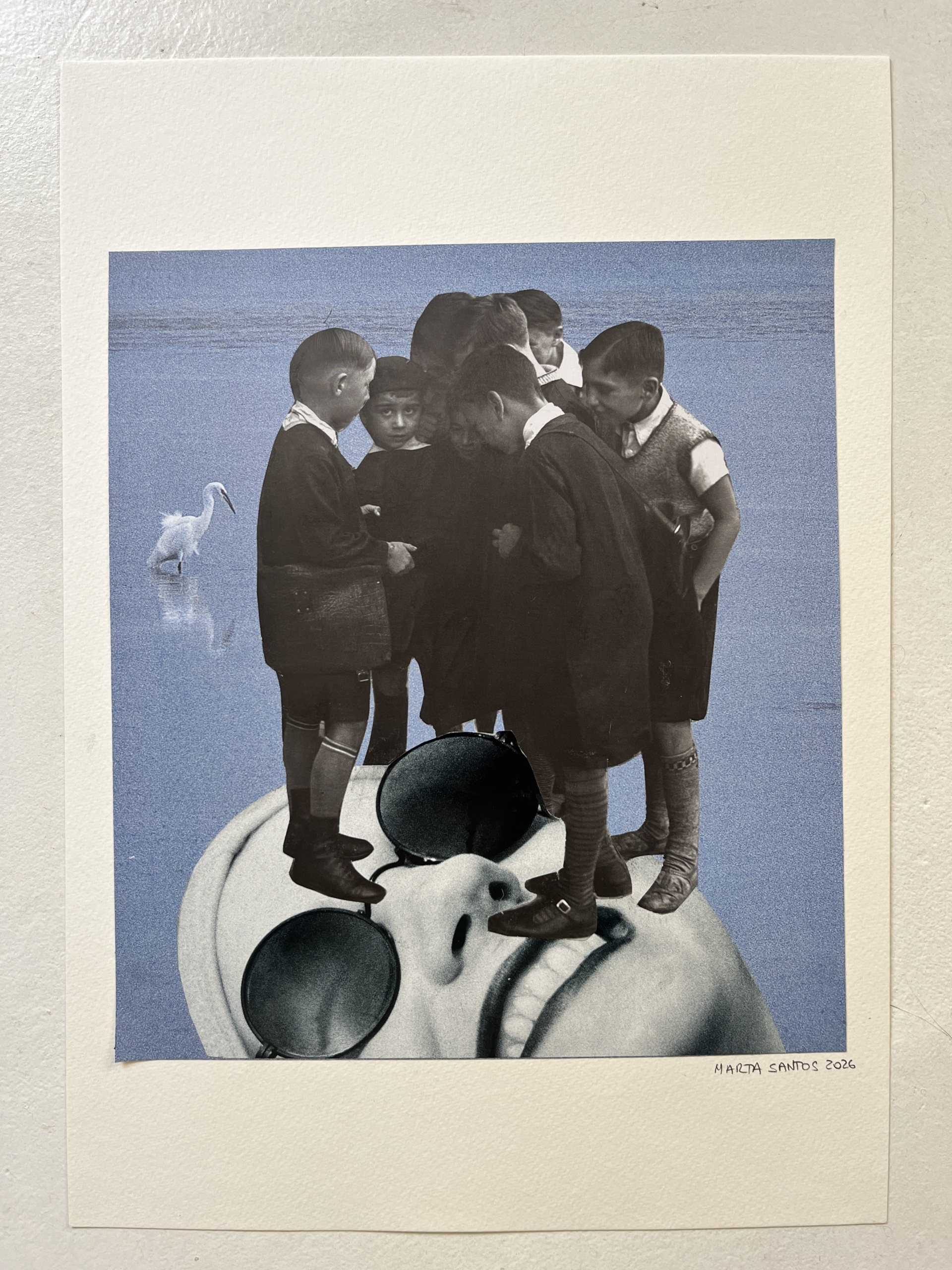 2026 - Not so small talks. Collage 42 x 30 cm . Available 370€